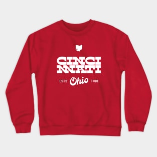 Cincinnati Vintage Inspired Crewneck Sweatshirt